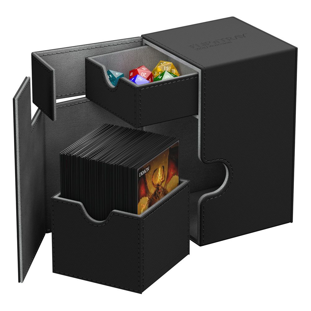 Ultimate Guard Flip'n'Tray Deck Case 100+ Standardgröße XenoSkin Schwarz