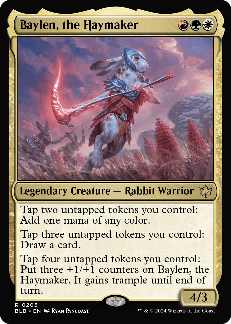 Baylen, the Haymaker – Commander-Karte des CardX Custom Commander Decks (Beispielbild, Edition kann abweichen)
