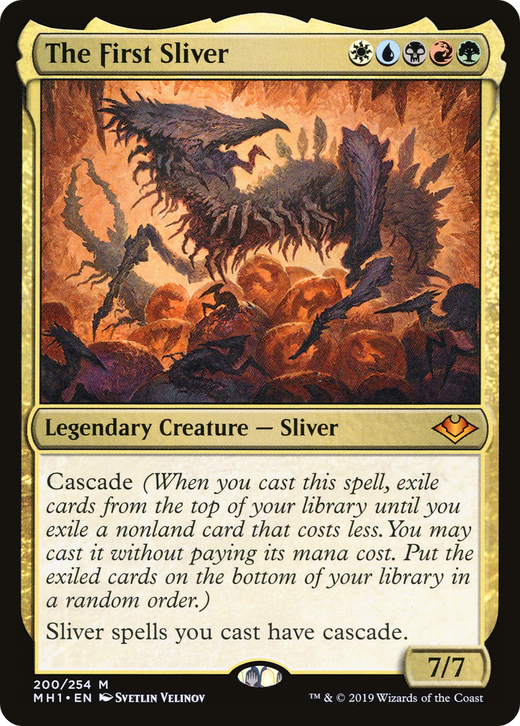 The First Sliver – Commander-Karte des CardX Custom Commander Decks (Beispielbild, Edition kann abweichen)