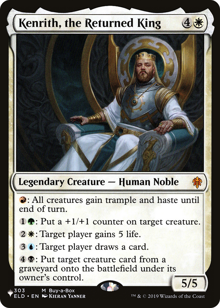 Kenrith, the Returned King – Commander-Karte des CardX Custom Commander Decks (Beispielbild, Edition kann abweichen)