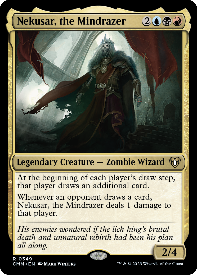 Nekusar, the Mindrazer – Commander-Karte des CardX Custom Commander Decks (Beispielbild, Edition kann abweichen)