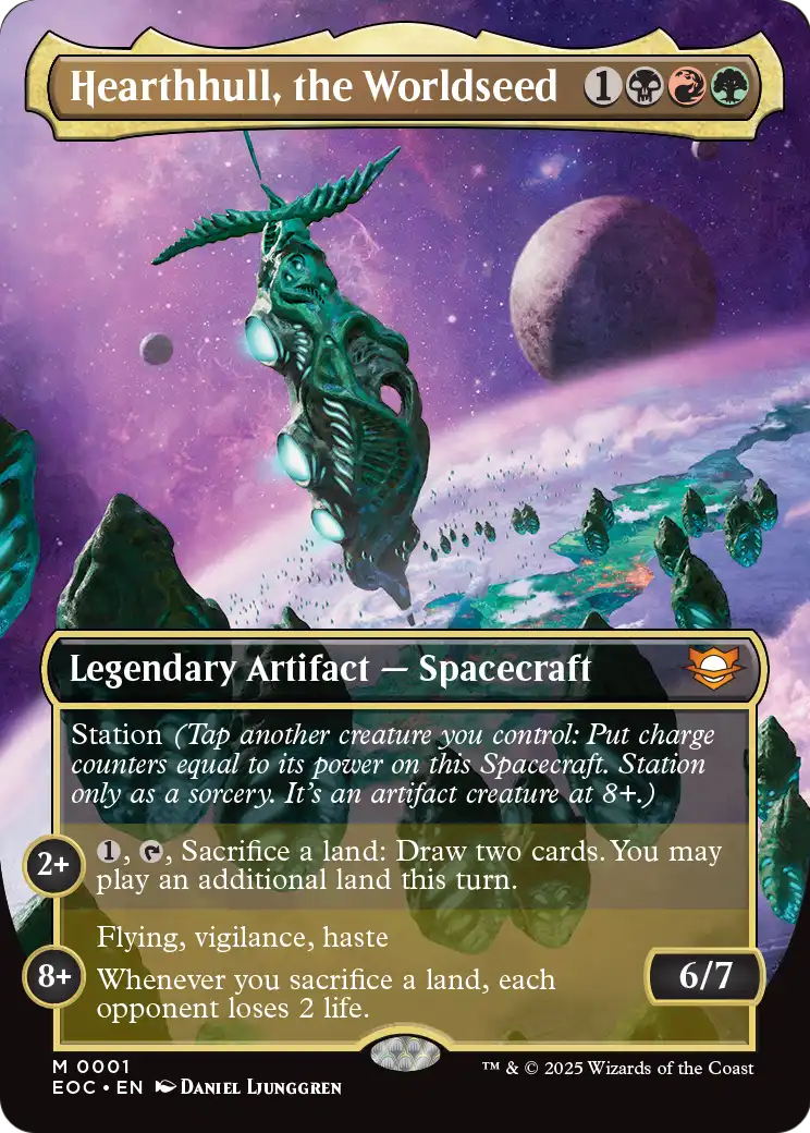 Hearthhull, the Worldseed – Commander-Karte des CardX Custom Commander Decks (Beispielbild, Edition kann abweichen)