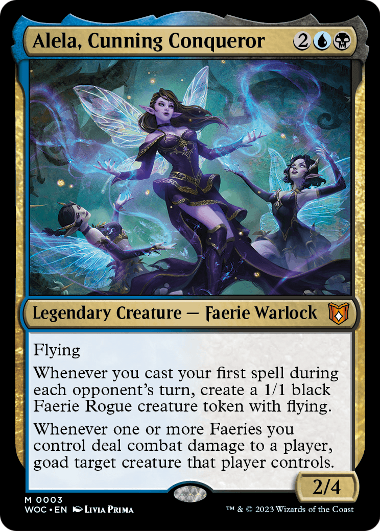 Alela, Cunning Conqueror – Commander-Karte des CardX Custom Commander Decks (Beispielbild, Edition kann abweichen)