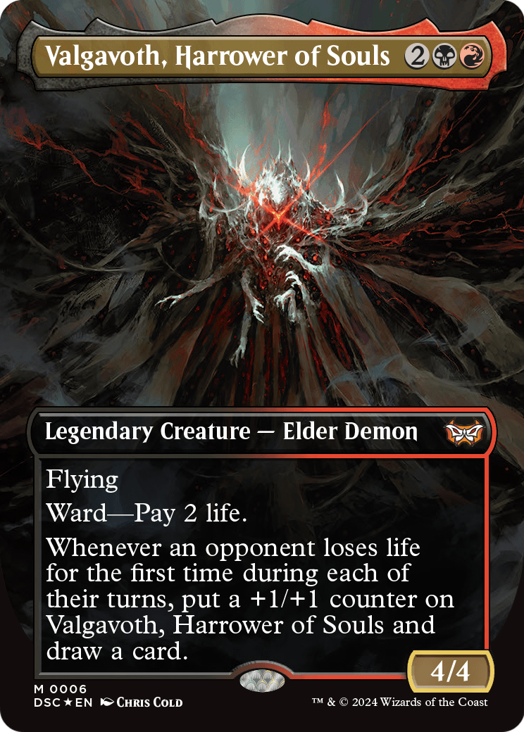 Valgavoth, Harrower of Souls – Commander-Karte des CardX Custom Commander Decks (Beispielbild, Edition kann abweichen)