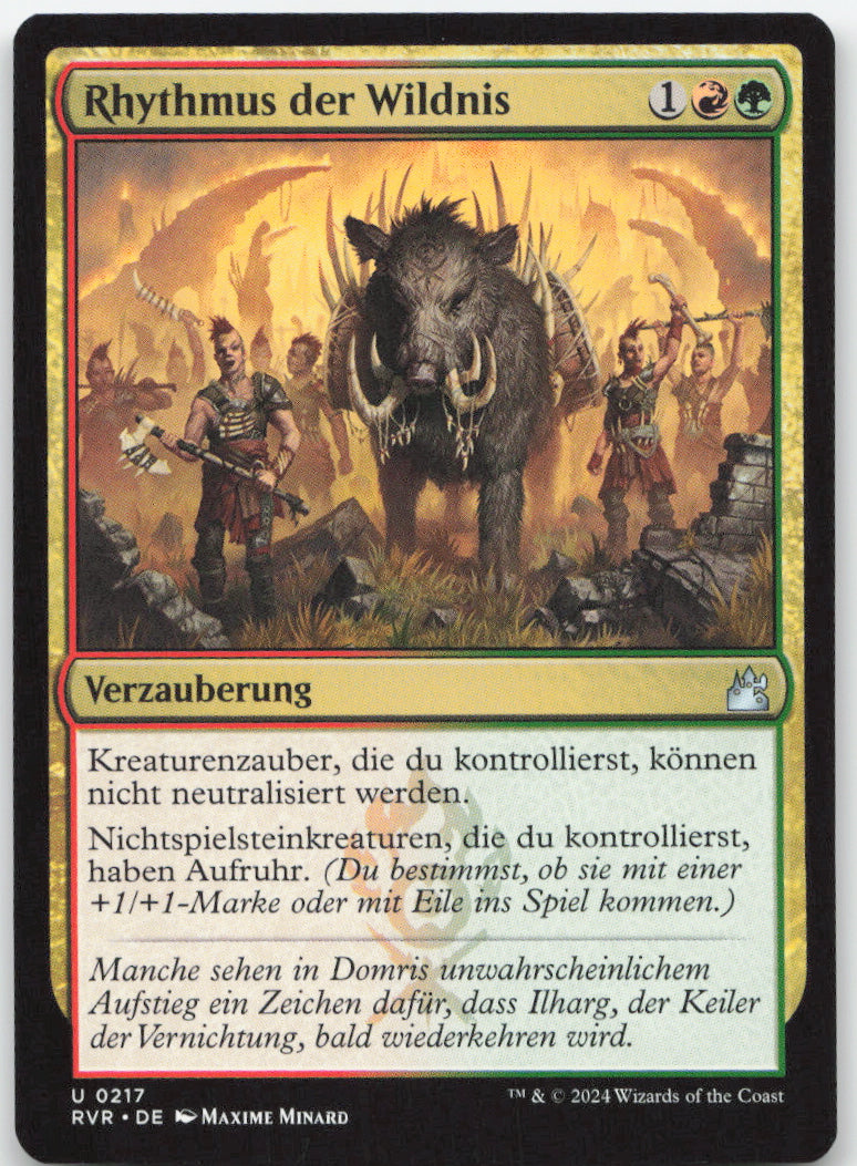 Rhythm of the Wild – Ravnica Remastered – Vorderseite