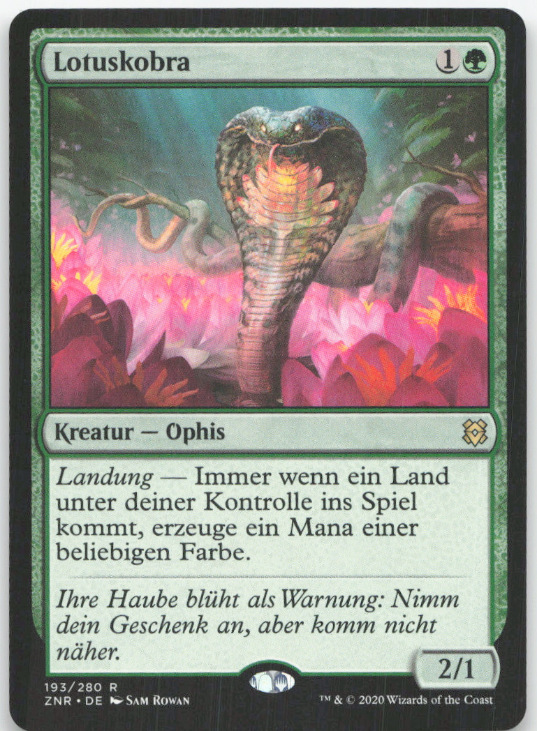 Lotus Cobra – Zendikar Rising – Vorderseite