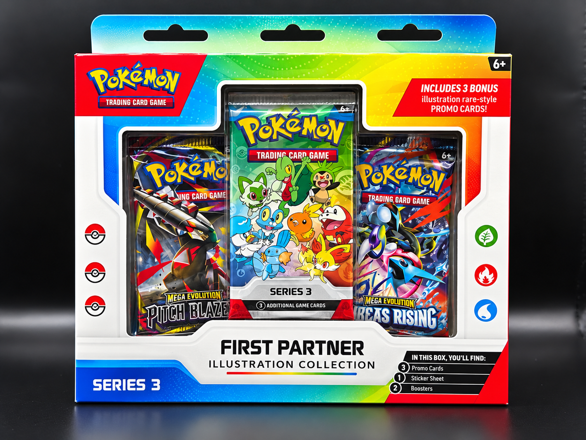 Pokémon First Partner Illustration Collection / Erste-Partner-Illustrationskollektion – Serie 3