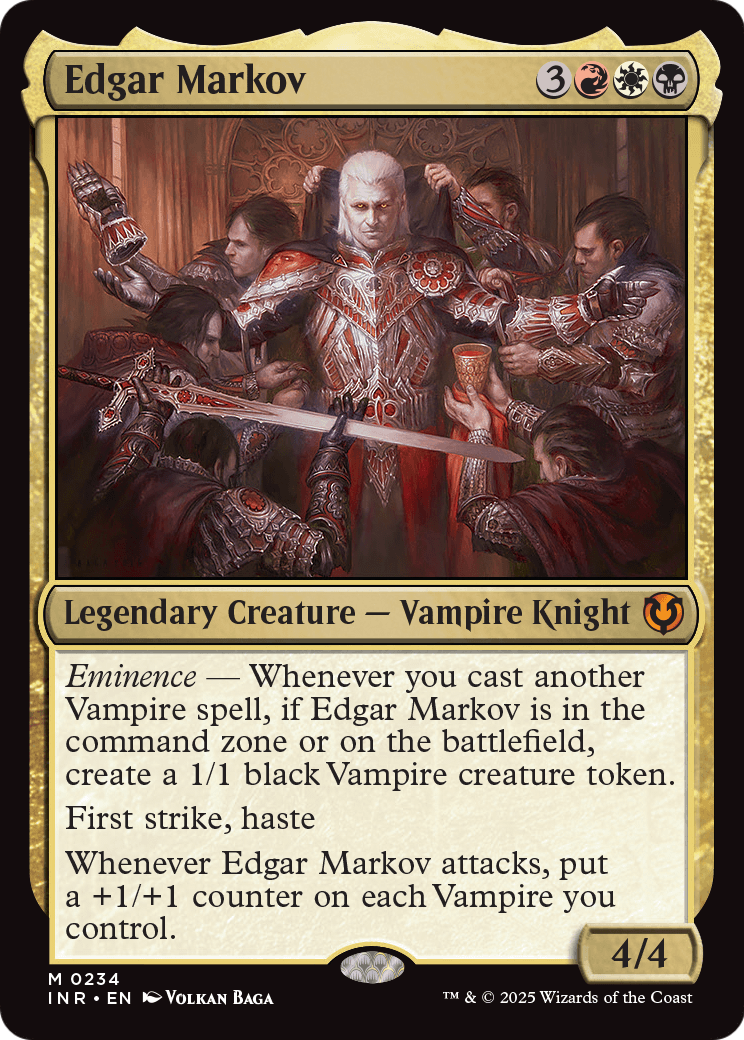 Edgar Markov – Commander-Karte des CardX Custom Commander Decks (Beispielbild, Edition kann abweichen)