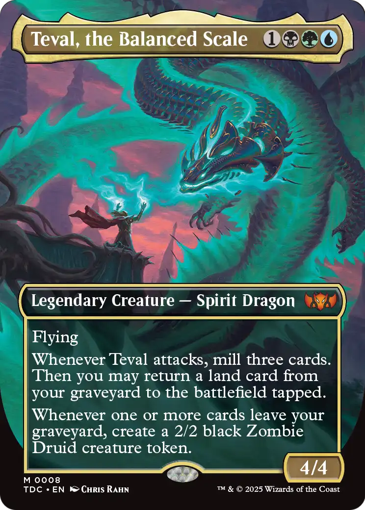 Teval, the Balanced Scale – Commander-Karte des CardX Custom Commander Decks (Beispielbild, Edition kann abweichen)