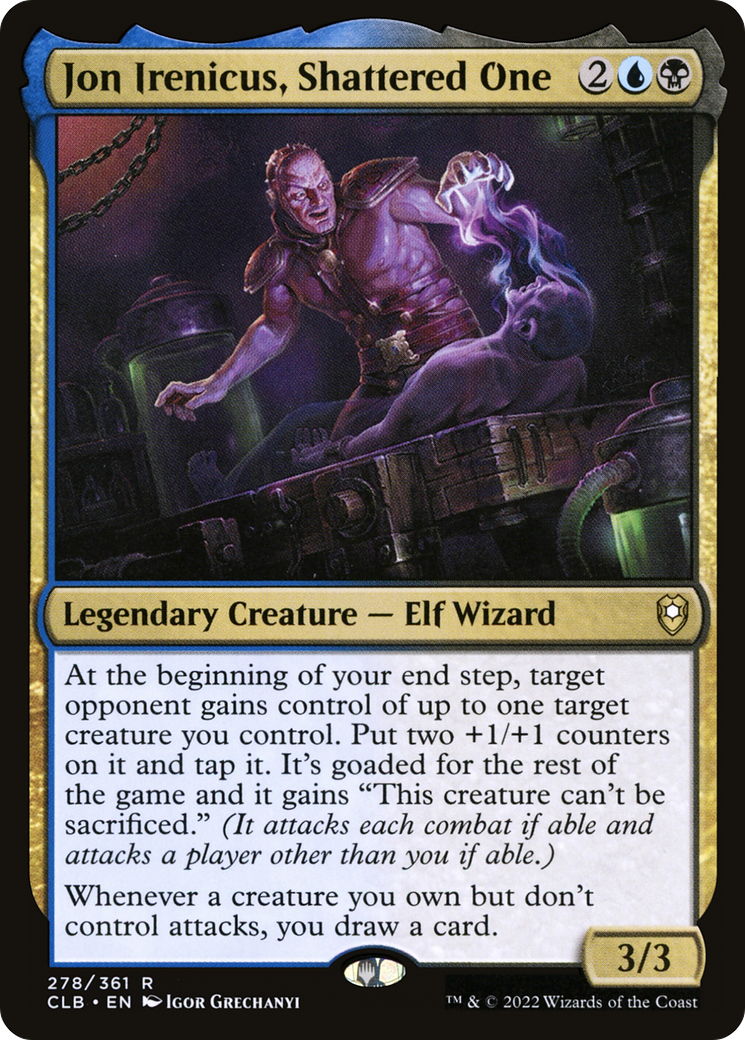 Jon Irenicus, Shattered One – Commander-Karte des CardX Custom Commander Decks (Beispielbild, Edition kann abweichen)