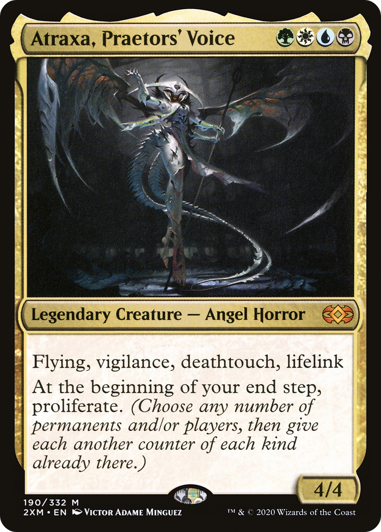 Atraxa, Praetors' Voice – Commander-Karte des CardX Custom Commander Decks (Beispielbild, Edition kann abweichen)