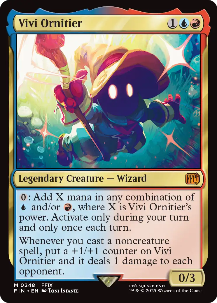 Vivi Ornitier – Commander-Karte des CardX Custom Commander Decks (Beispielbild, Edition kann abweichen)