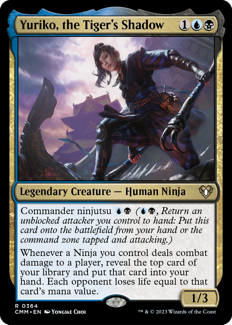 Yuriko, the Tiger's Shadow – Commander-Karte des CardX Custom Commander Decks (Beispielbild, Edition kann abweichen)